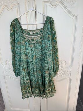 spell sayulita mini dress Spell and the gypsy collective Sayulita Short Sleeve Frill Mini Dress Sunflower